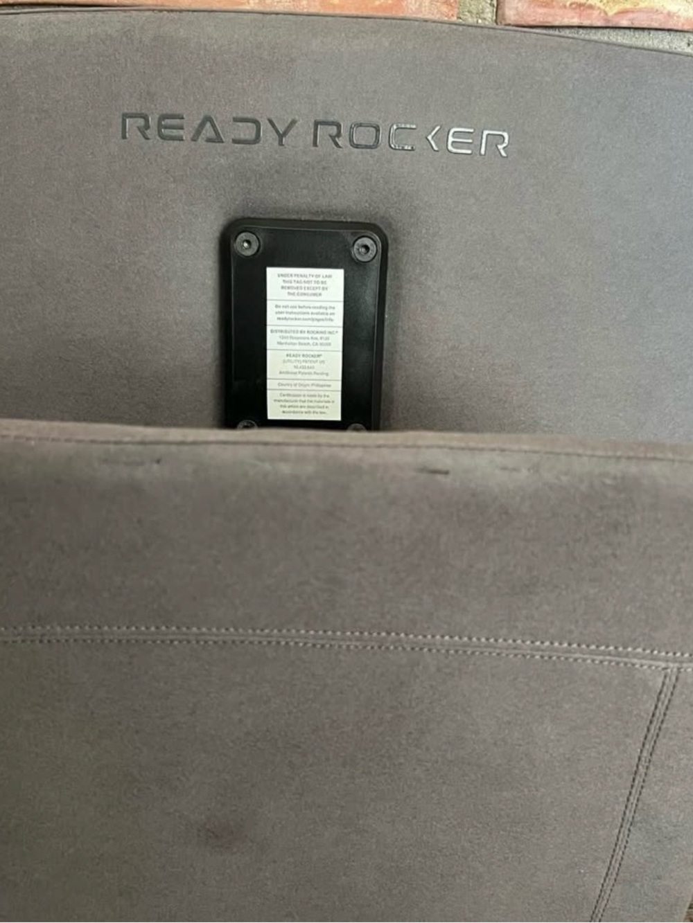 Ready Rocker Floor Rocker Chair – Stone Gray | Portable Back Support - Picture 7 of 9
